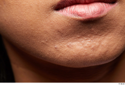 Face Woman Asian Slim Face Skin Textures